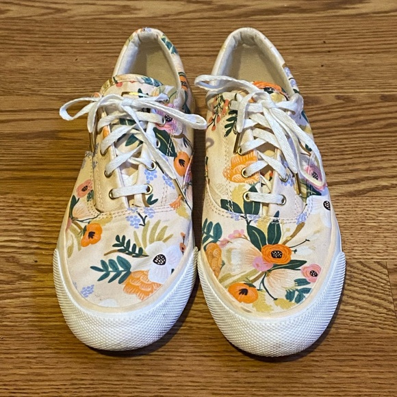 Keds x Rifle Paper Co. Anchor Sneakers in Lively Floral - Picture 5 of 6